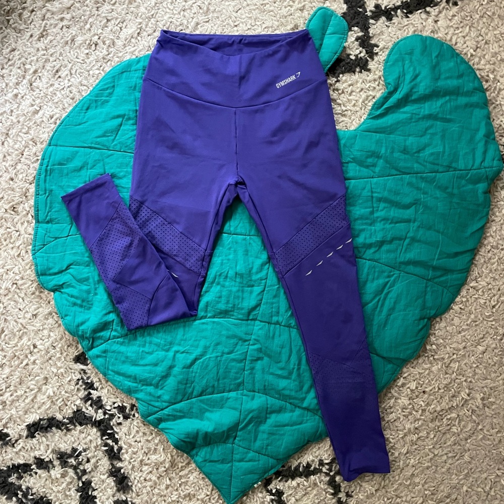 Gymshark Leggings | Small | Periwinkle with mesh detail